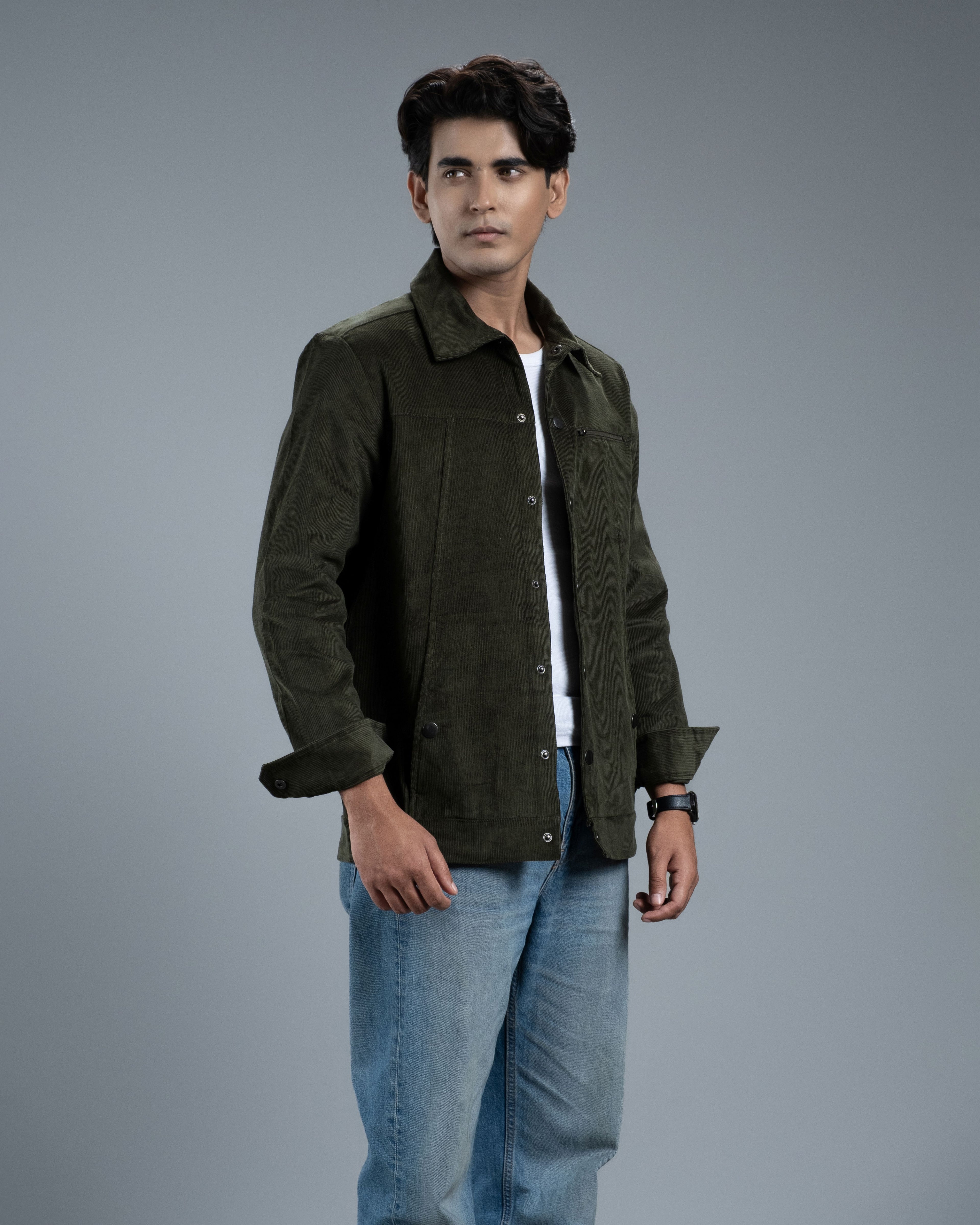 Men’s Classic Corduroy Jacket (Moss Green)