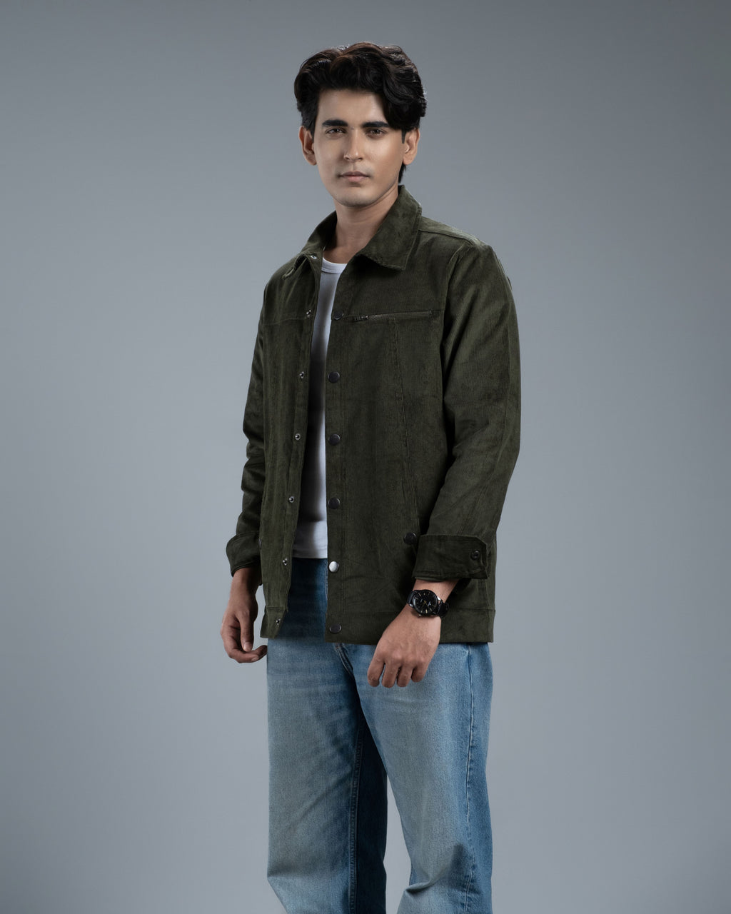 Men’s Classic Corduroy Jacket (Moss Green)