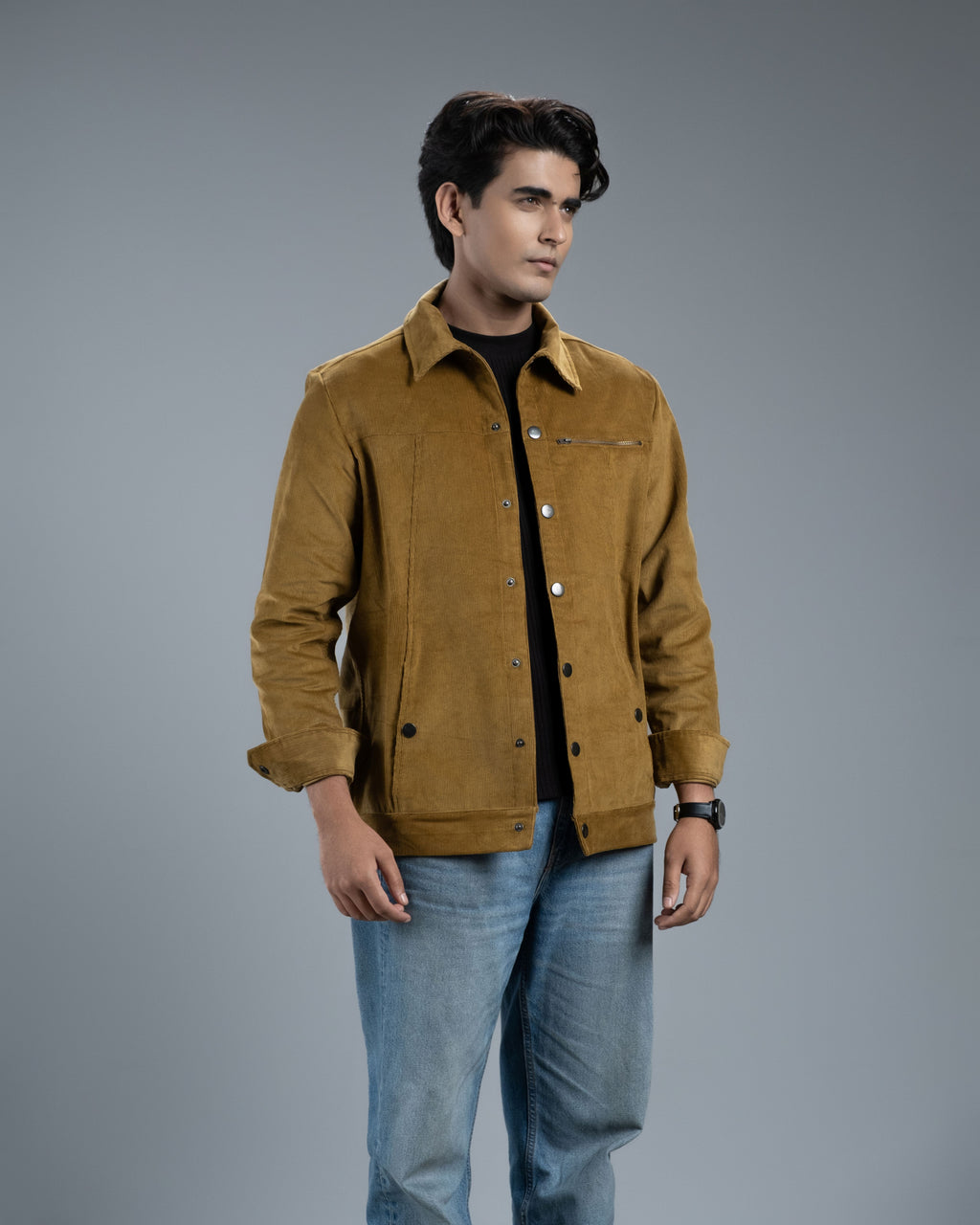 Men’s Classic Corduroy Jacket (Mustard Canvas)