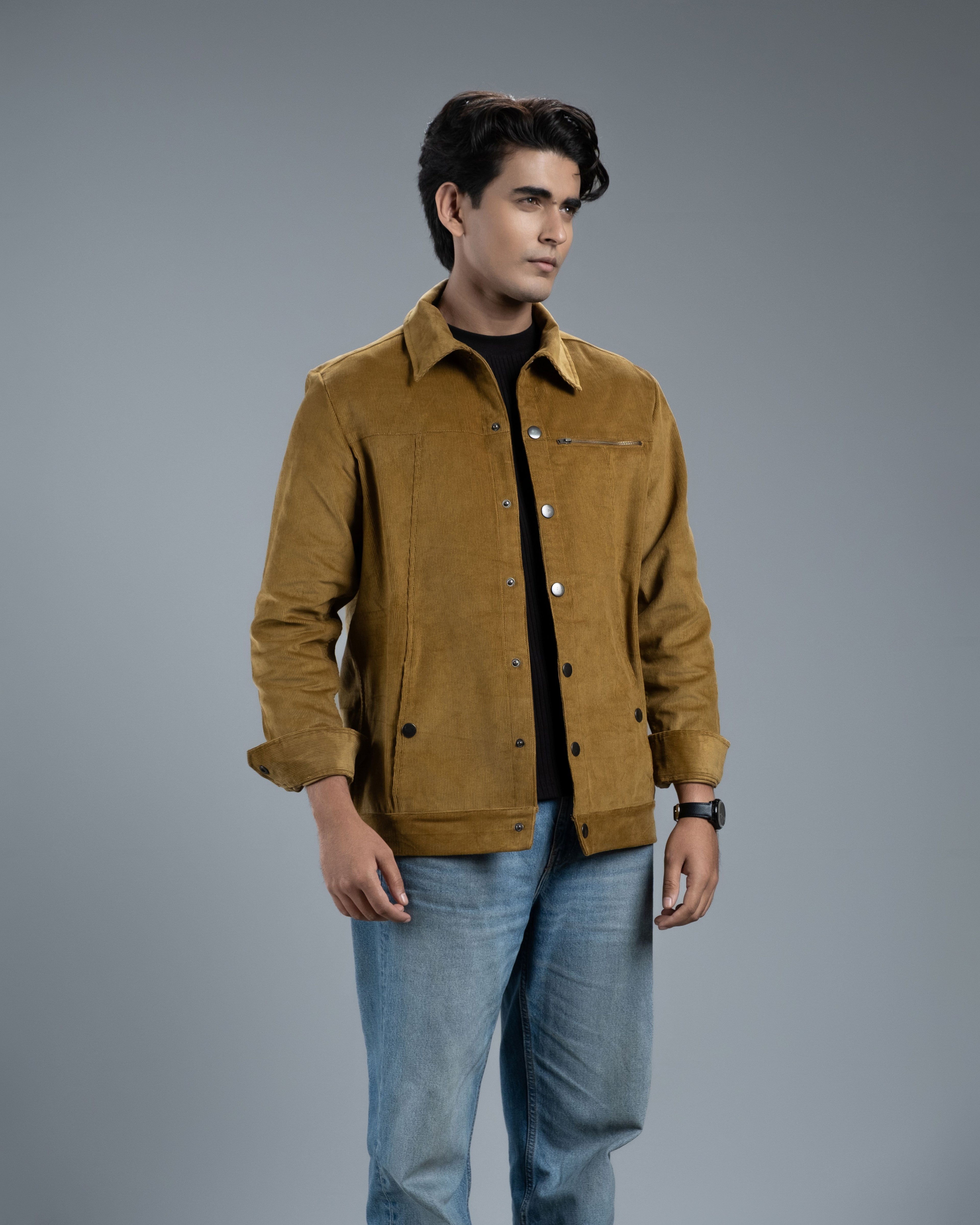 Men’s Classic Corduroy Jacket (Mustard Canvas)