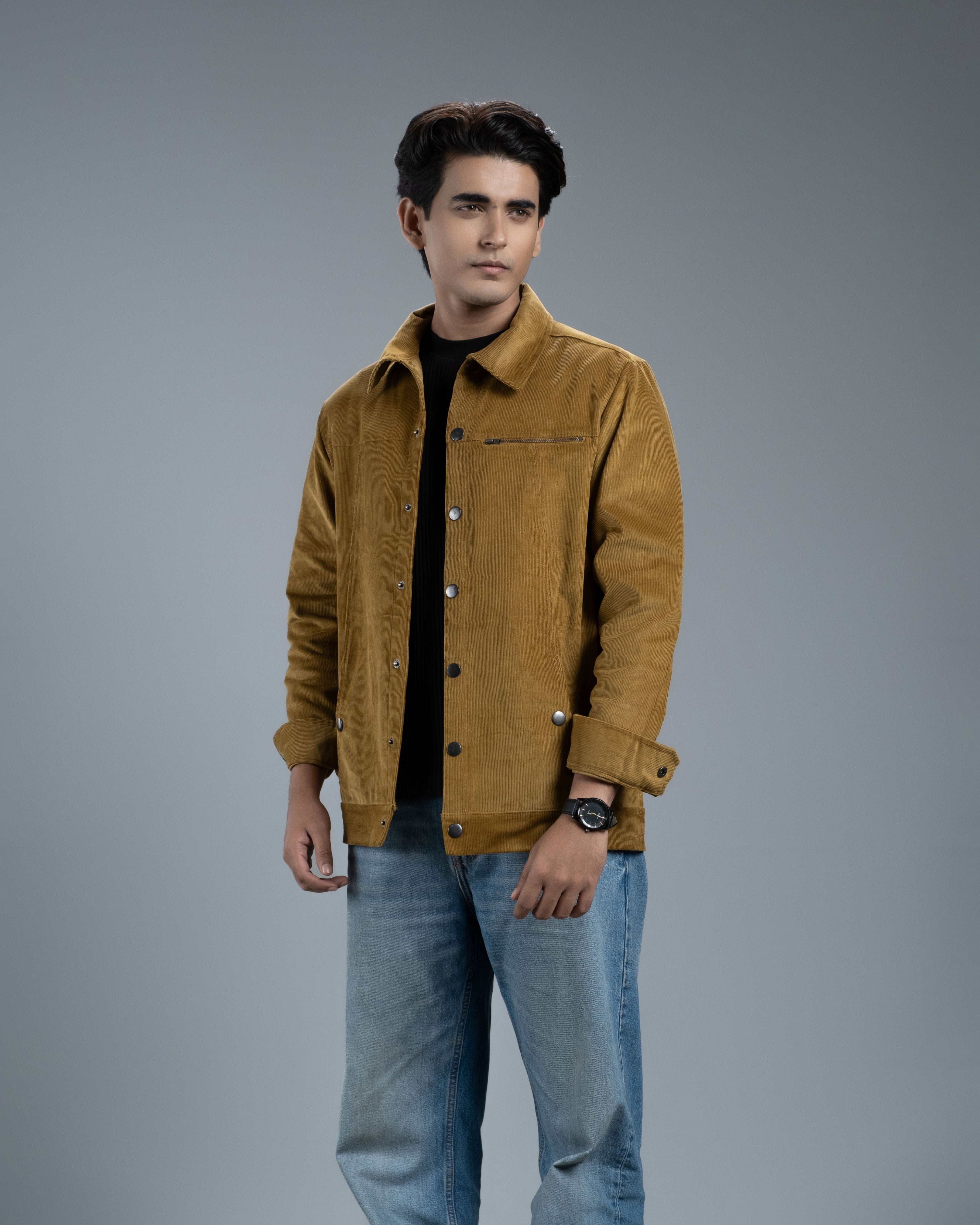 Men’s Classic Corduroy Jacket (Mustard Canvas)