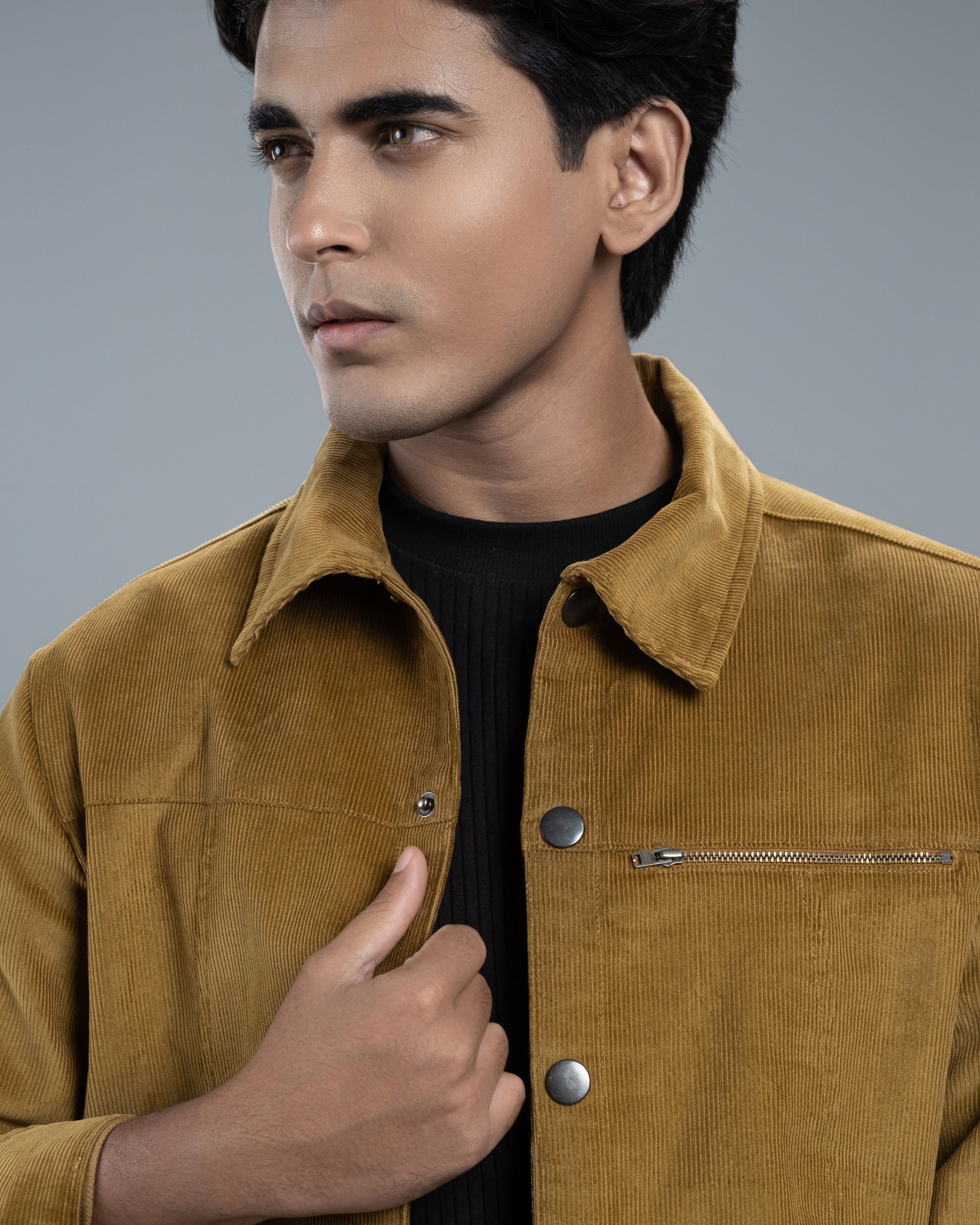 Men’s Classic Corduroy Jacket (Mustard Canvas)