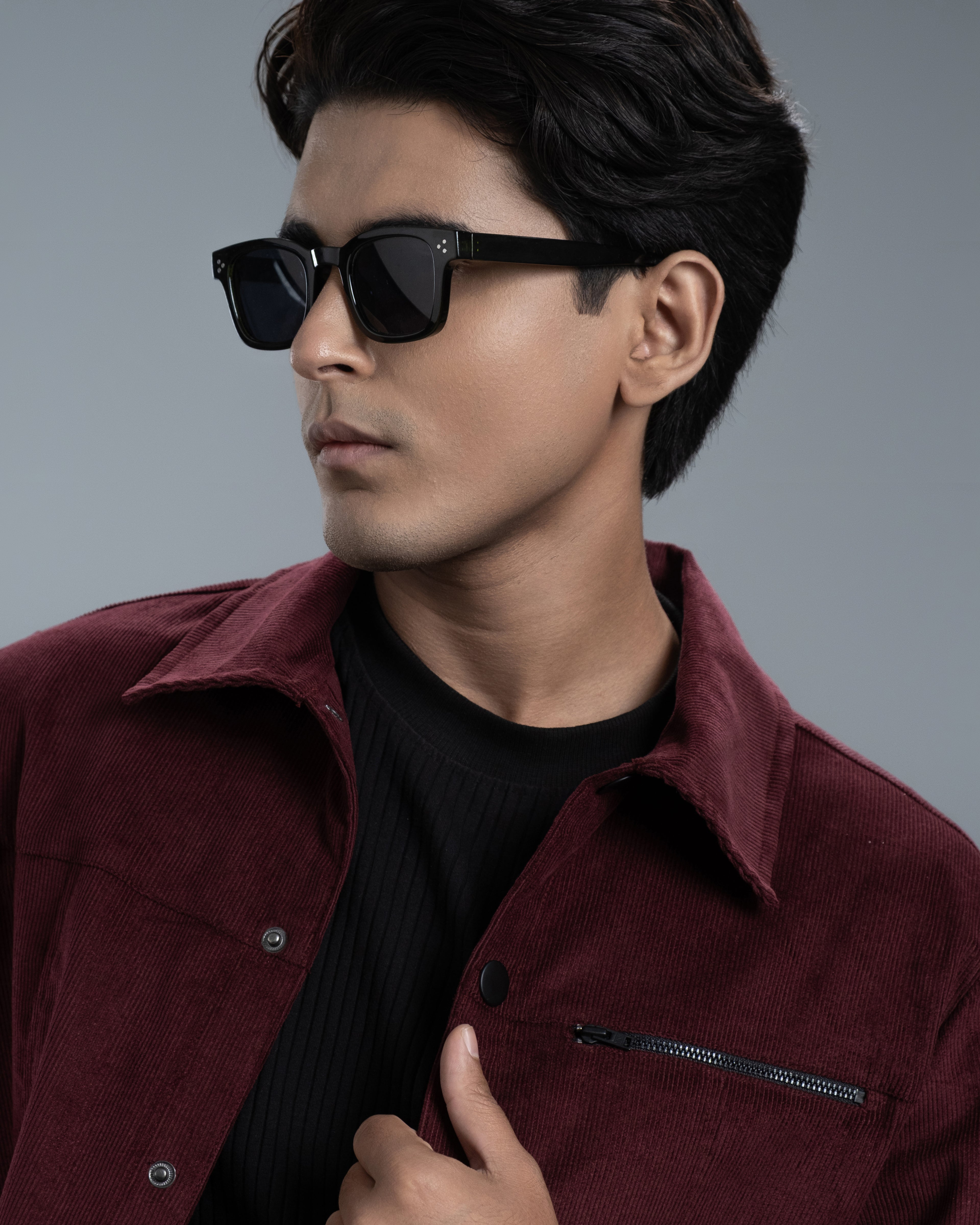 Men’s Classic Corduroy Jacket (Burgundy Loom)