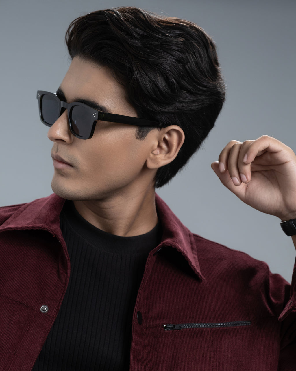 Men’s Classic Corduroy Jacket (Burgundy Loom)