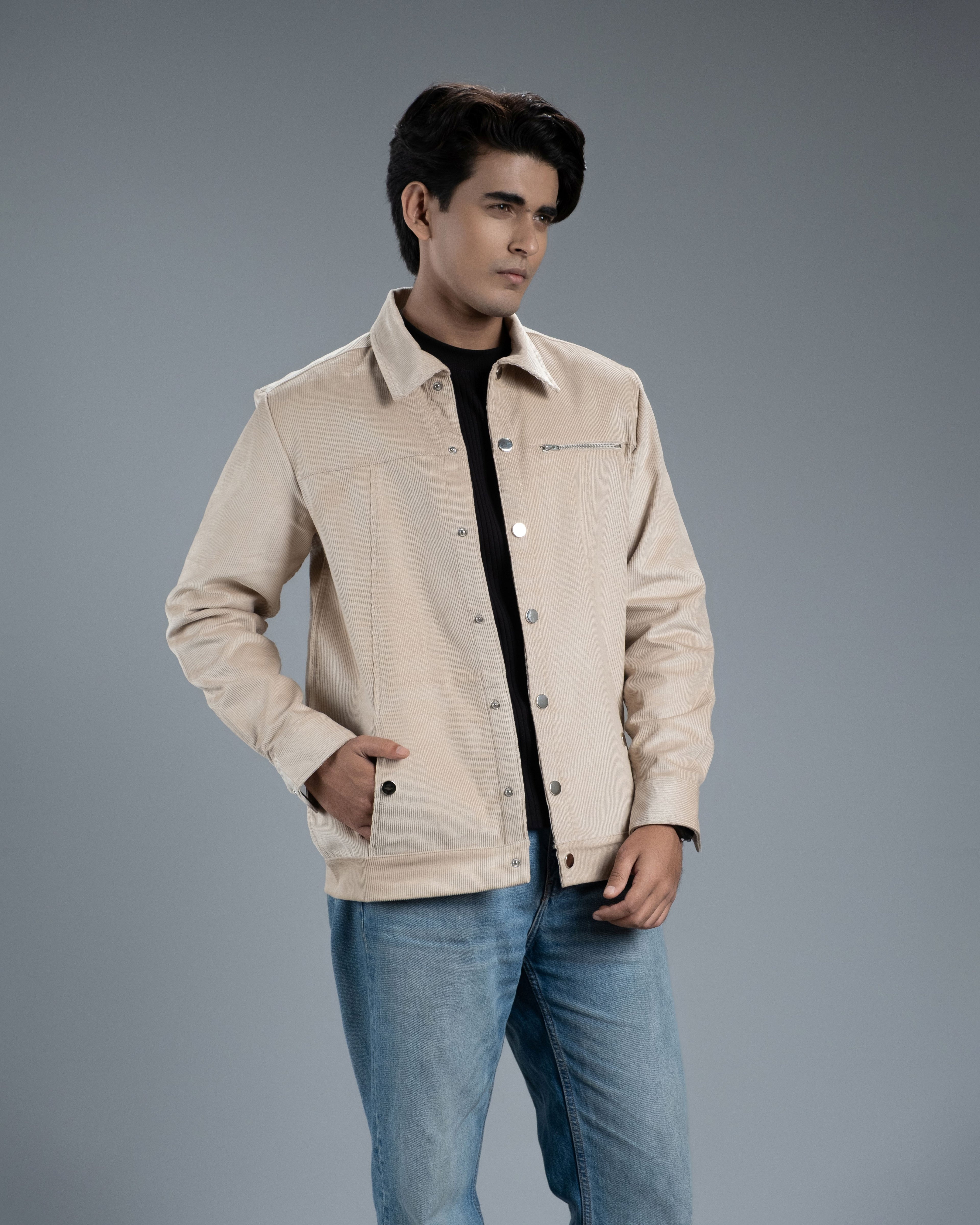 Men’s Classic Corduroy Jacket (Classic Ecru)