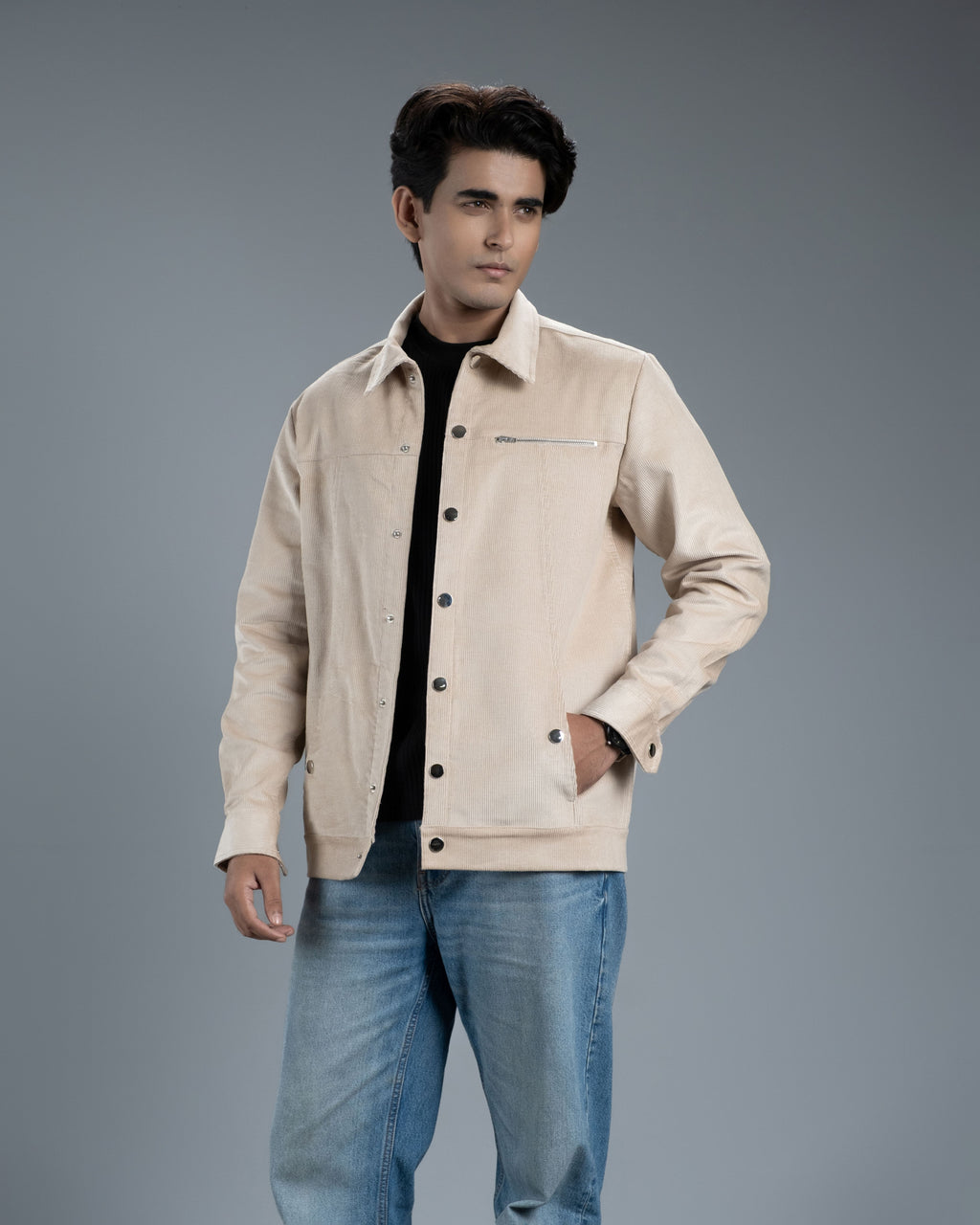 Men’s Classic Corduroy Jacket (Classic Ecru)