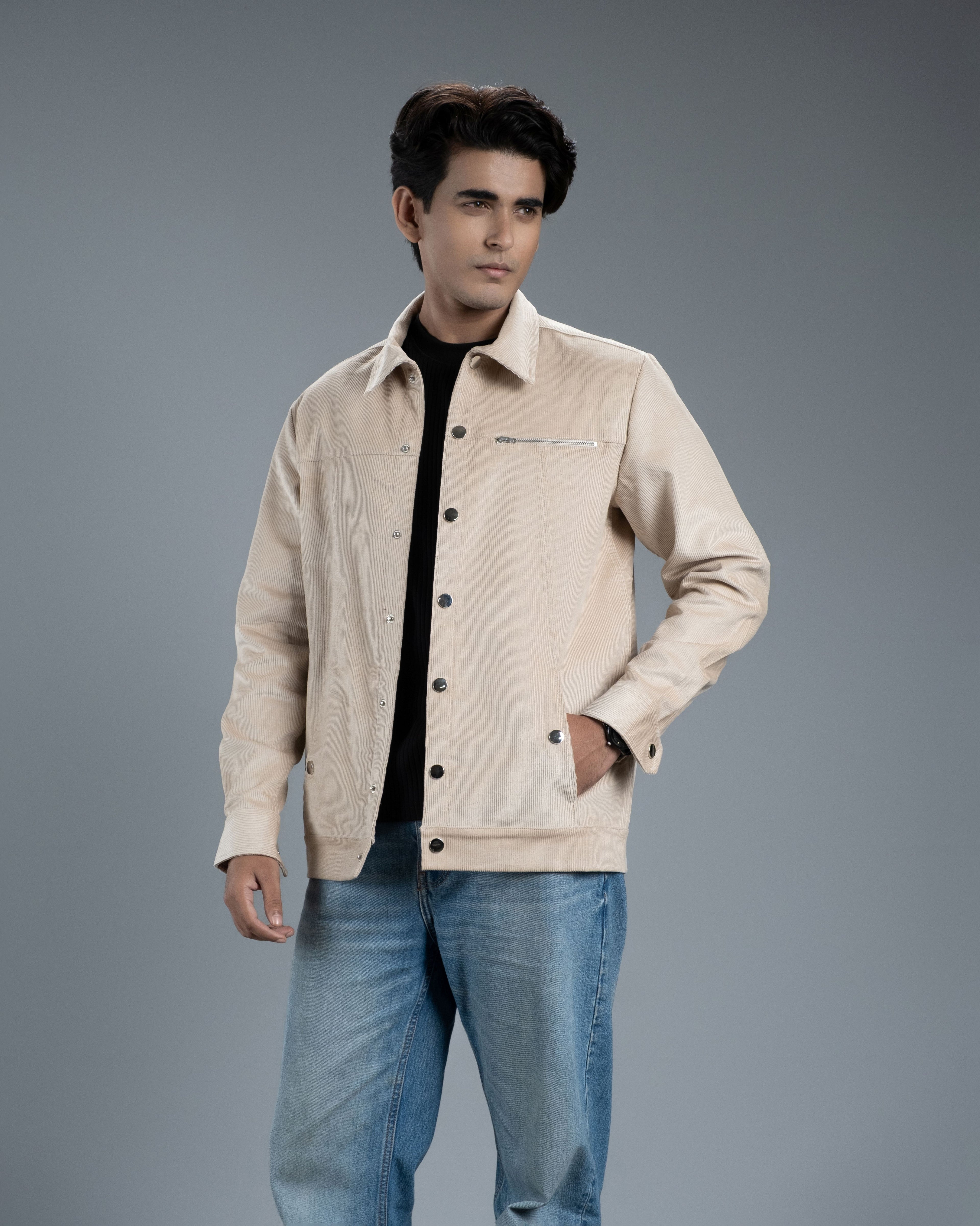 Men’s Classic Corduroy Jacket (Classic Ecru)