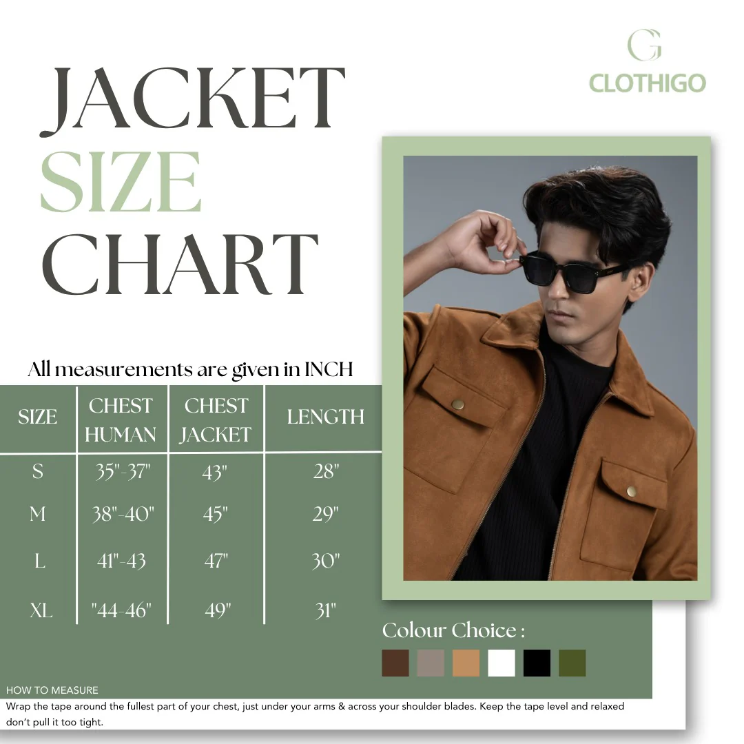 Scuba Jackets Size Chart