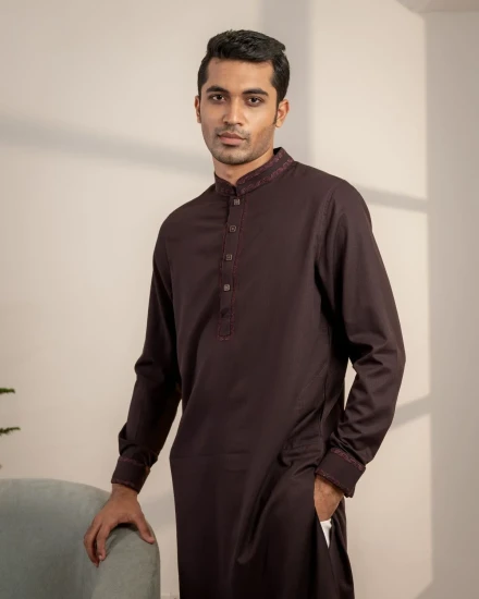 Regal Weave Panjabi (Vintage Wine) - CG1245