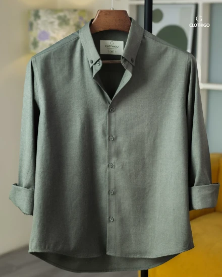 Men's Urban Fit Sage Green Shirt - L/S - CG1255