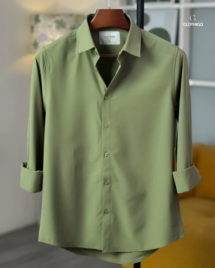 Men's Urban Fit Pistachio Green Shirt - L/S - CG1259