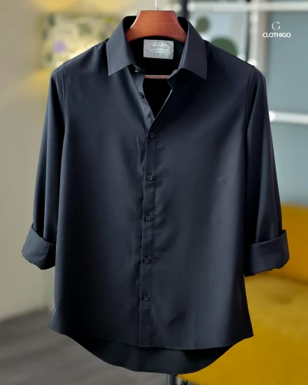 Men's Urban Fit Jet Black Shirt - L/S - CG1260